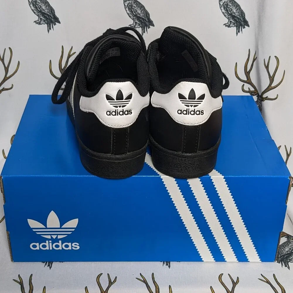 Adidas Superstar Athletic Shoes US8 Black/White Trim US Men 5 Women 6.5 - Picture 7 of 10
